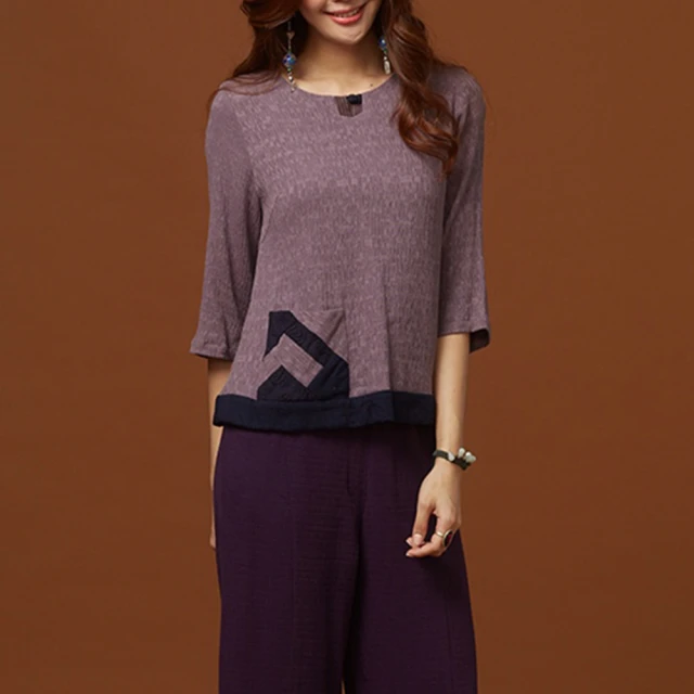 古典美 48119刺繡造型外套(棉麻/純棉/亞麻/中國風/漢