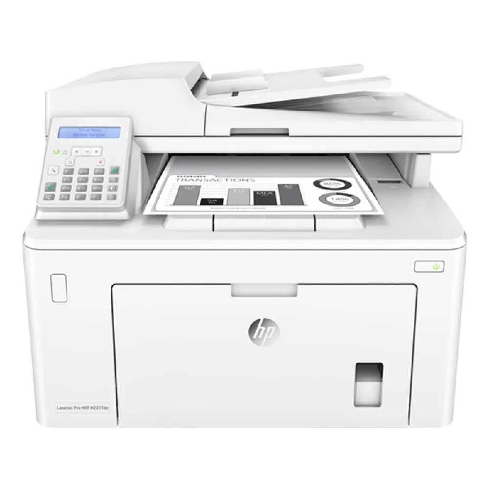 【HP 惠普】搭黑色碳粉★LaserJet Pro M227fdn 黑白雙面雷射傳真複合機(G3Q79A)