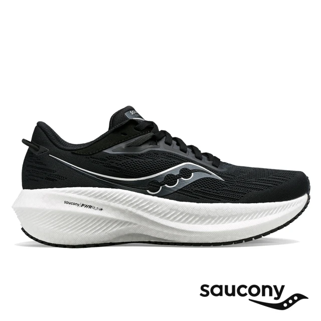 SAUCONY 索康尼SAUCONY 索康尼 原廠出貨 慢跑鞋/運動鞋/休閒鞋/女鞋 D寬楦 緩衝避震 Triumph 21(黑白色)