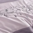 【織眠家族】40支刺繡萊賽爾床罩組 典藏緹花-紫(特大)