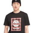 【Timberland】男款黑色短袖T恤(A298F001)