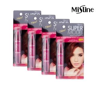 【Mistine】Mistine SUPER MODEL 4D 二合一纖長濃密雙頭睫毛膏4入