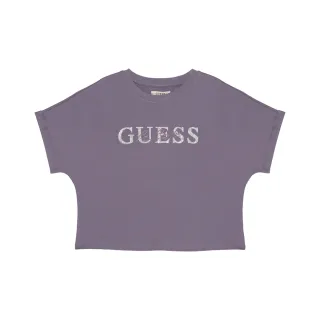 【GUESS】短版螺紋小鑽LOGO短T