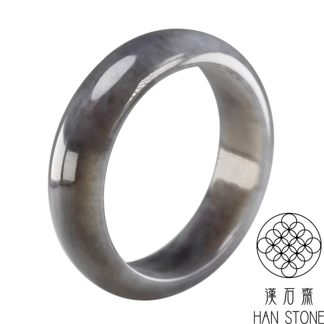 漢石齋漢石齋 天然和田玉 手鐲玉鐲 煙青種(手圍18.9/版寬18.8mm)