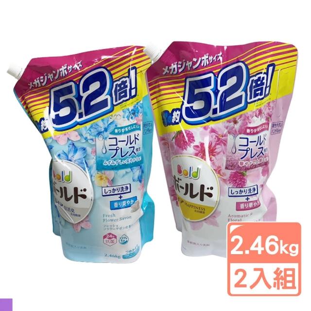 【P&G】超濃縮洗衣精 2.46kg  補充包 2入組(牡丹花香/百花皂香)