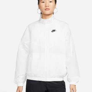 【NIKE 耐吉】休閒外套 梭織夾克 休閒 W NSW ESSNTL WR WVN JKT 女款 白(DM6186100)