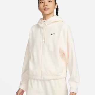 【NIKE 耐吉】Oversize 長袖上衣 搖粒絨 訓練 AS W NK ONE TF FZ HOODIE POLAR 女款 白(FB5639110)