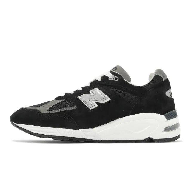 NEW BALANCE】休閒鞋990 V2 男鞋女鞋黑銀麂皮美製反光復古運動鞋NB 紐