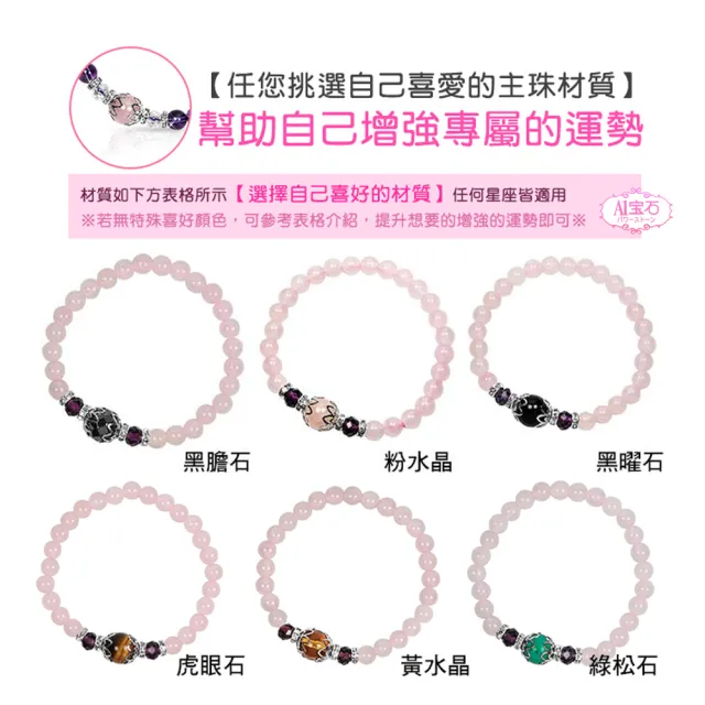 【A1 寶石】粉水晶手鍊/粉晶/（白水晶）能量晶鑽水晶手鍊(加贈淨化手鍊白水晶一包)
