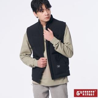 【5th STREET】男裝大口袋設計羽絨背心-黑色