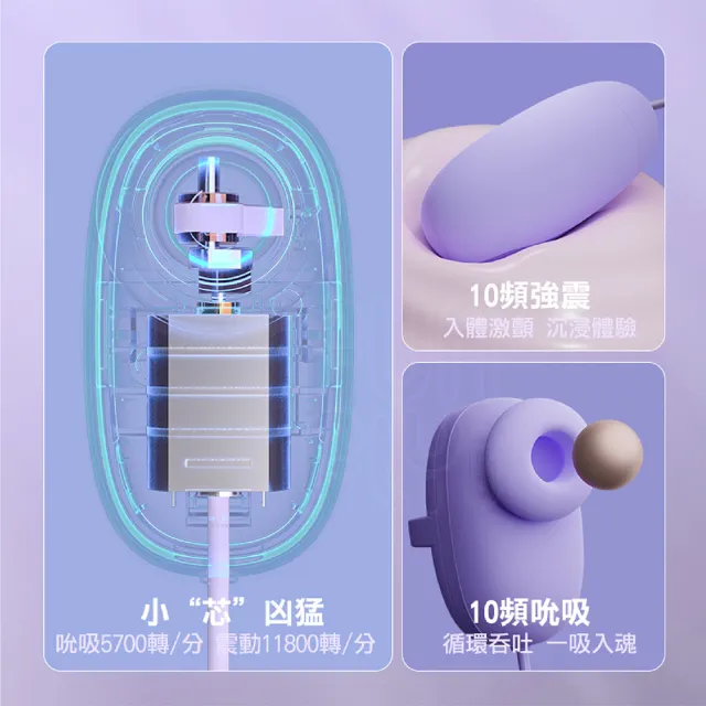 【GALAKU】小魔吸 吮吸震動跳蛋 吸允器 USB直插款(自慰器女用 跳蛋 情趣用品女用 女性情趣用品)