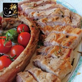 【勝崎生鮮】國產極品黑豚【12盎司】戰斧豬排6片組(350公克±10% / 1片)