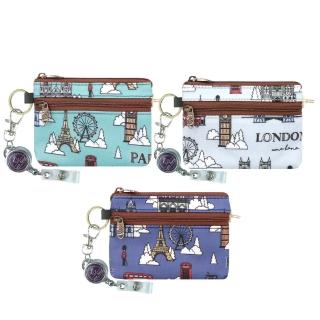 【uma hana】巴黎沐光伸縮零錢卡片2入組防水的悠遊小零(悠遊卡套/伸縮卡套/零錢包/防水包)