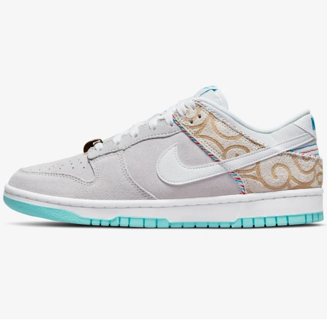 NIKE 耐吉 Nike Mens Dunk Low Retro 休閒鞋 男鞋(DH7614-500 白灰)