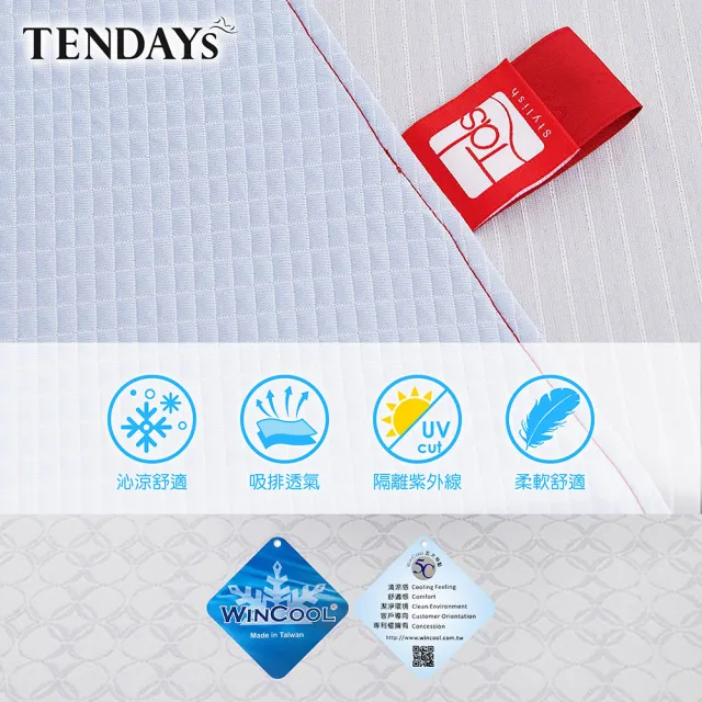 【TENDAYS】包浩斯紓壓床墊5尺標準雙人(7cm厚 記憶床墊)