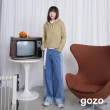 【gozo】柔軟針織短版連帽毛衣(兩色)