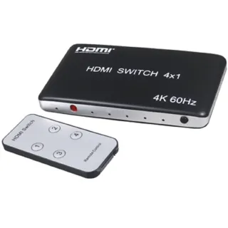 【伽利略】HDMI 4K@60Hz 4進1出 CEC功能 切換器(HDS401C)