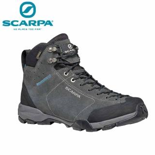 【SCARPA】原廠貨 男 MOJITO HIKE GTX 防水登山鞋/郊山鞋 鯊魚灰-湖水藍(63311200-Shark-Lake Blue)