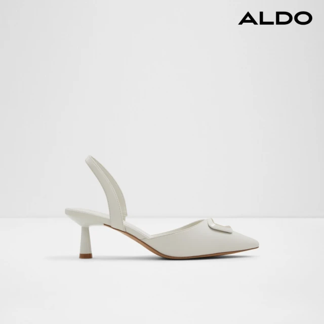 ALDO HALALIA-水鑽蝴蝶結裝飾繞帶跟鞋(銀色)折扣