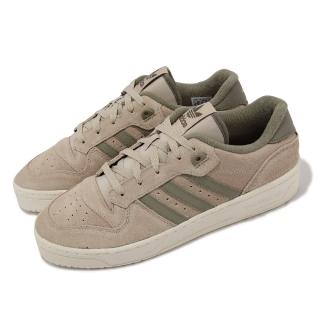【adidas 愛迪達】休閒鞋 Rivalry Low 男鞋 棕 綠 麂皮 復古 低筒 三葉草 愛迪達(IE7211)