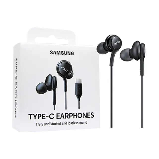 【SAMSUNG 三星】原廠 S24/S23系列 AKG Type C耳機 EO-IC100 /黑色(盒裝公司貨)