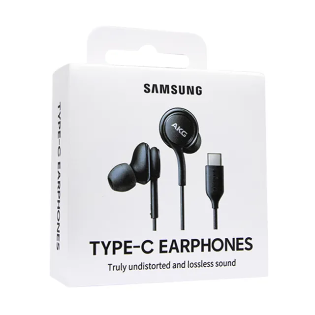 【Samsung 三星】原廠 S24/S23系列 AKG Type C耳機 EO-IC100 /黑色(盒裝公司貨)