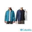 【Columbia 哥倫比亞 官方旗艦】男款- Omni-Tech防水快排連帽外套-湖水藍(URM20230AQ/HF)