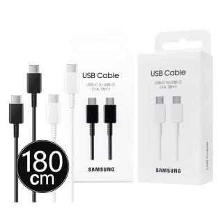 【Samsung 三星】原廠 S25 S24系列 3A 1.8m Type-C to Type-C 線(DX310/盒裝)