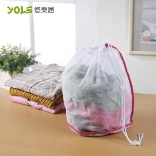 【YOLE 悠樂居】束口錐型洗衣袋-小5入-顏色隨機(洗衣袋 多件 加厚 防變形 不纏繞)