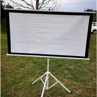 【May Shop】60吋 便攜投影布幕 支架組(投影畫質更清晰 宛如真實呈現)