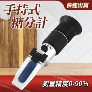 【精準科技】掌上型糖度計/鋁合金機身 0-90%糖度測試 食品甜度計 糖折射計(MET-PSM90 工仔人)