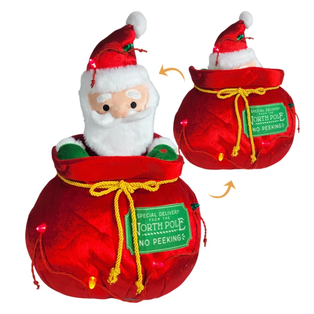 2square shop 2組入 聖誕款抽繩糖果袋 一組10