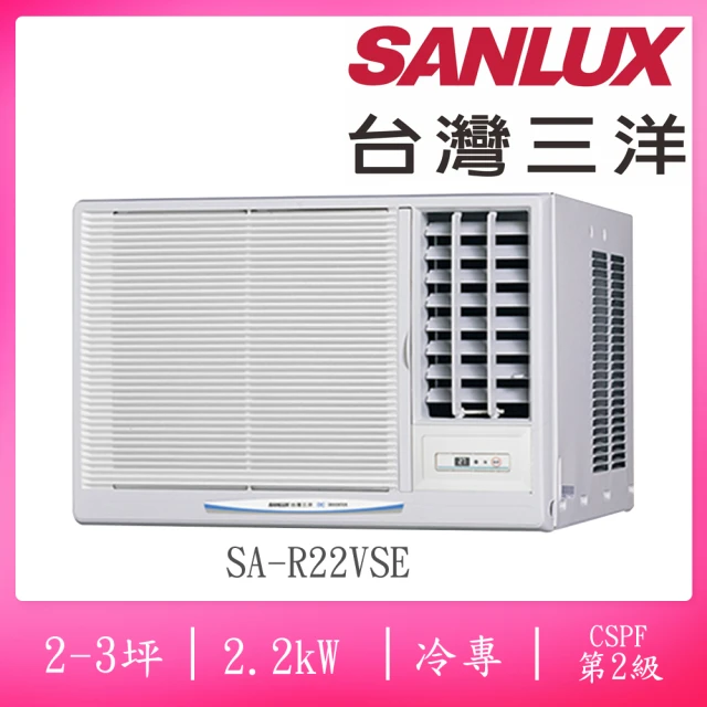 SANLUX 台灣三洋 福利品3-4坪右吹式二級變頻冷專窗型