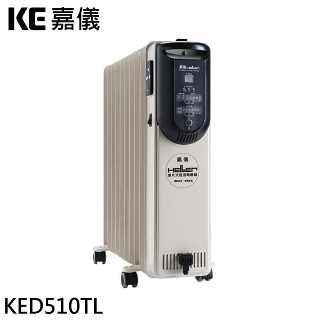 HELLER 嘉儀 12葉片電子式恆溫電暖爐(KED512T