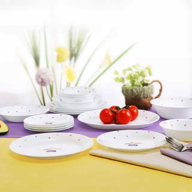 【CorelleBrands 康寧餐具】紫梅方形10oz小碗(2310)