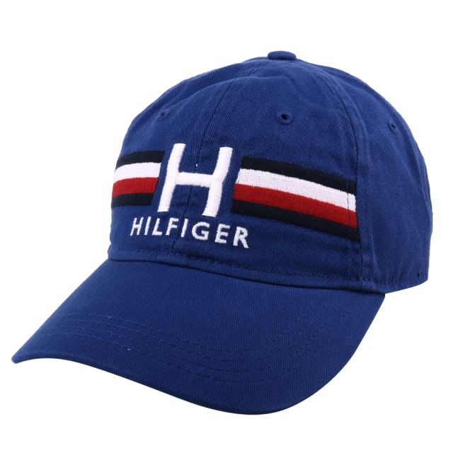 Tommy Hilfiger 繡線H字母logo棒球帽(亮寶藍)