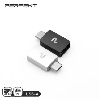 【PERFEKT】USB-C 3.2 to USB-A 快充轉接器 Type C轉USB Mac Win PT-CF100/CF200