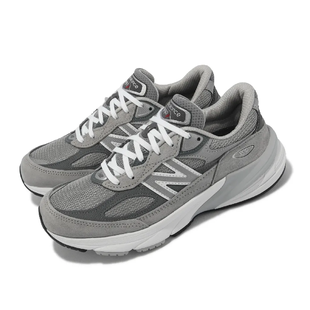 NEW BALANCE】休閒鞋990 V6 女鞋灰元祖灰美製麂皮拼接反光復古NB 紐巴 