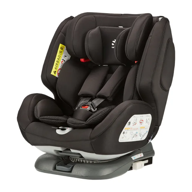 【Safety Baby適德寶】0-12歲isofix/安全帶兩用磁吸式通風型汽座(附同色頂篷+座椅保護墊/安全座椅)