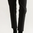 【Arnold Palmer 雨傘】女裝-純色簡約直筒休閒褲(黑色)