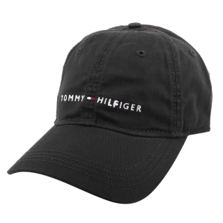 【Tommy Hilfiger】繡線小英文字母旗標標誌棒球帽(深灰)