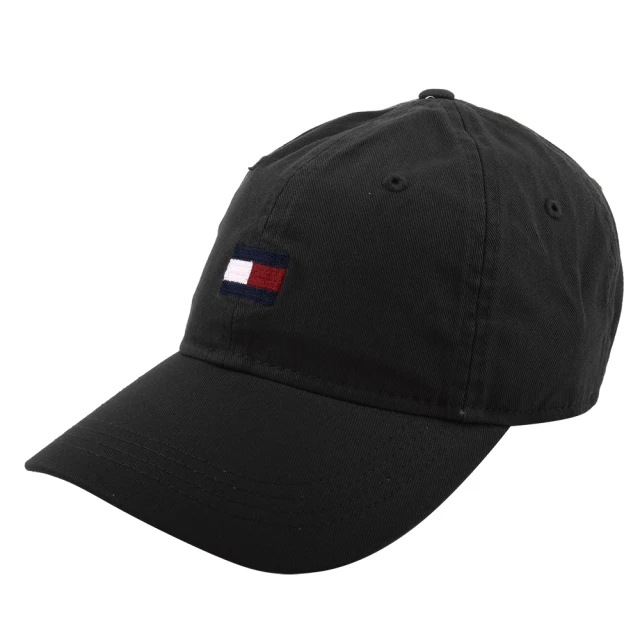 【Tommy Hilfiger】繡線大英文字母旗標標誌棒球帽(深灰)