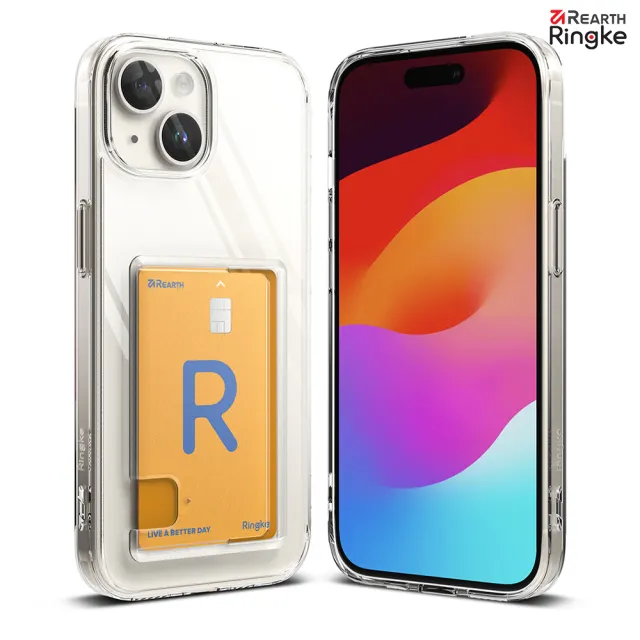 【Ringke】iPhone 15 Pro Max /15 Pro /15 Plus /15 Fusion Card 卡片收納防撞手機保護殼(Rearth軍規防摔)