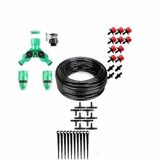【NUSO】自動澆水套組可擴充 可加配定時器 澆花 園藝 滴灌 10盆栽組(免費安裝教學3個月 編號N-013)