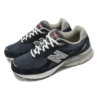 【NEW BALANCE】休閒鞋 990 V3 男鞋 女鞋 深藍 美製 麂皮 復古 拼接 NB 紐巴倫(M990NB3-D)