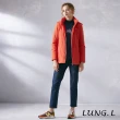 【LUNG.L 林佳樺】LM59C 橘色防潑水鋪棉連帽長袖外套(女裝 防風 保暖 秋冬款)