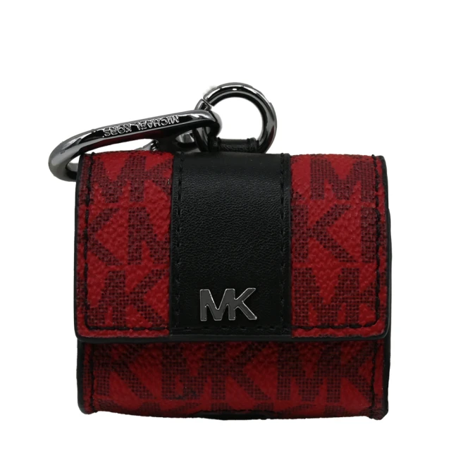 Michael KorsMichael Kors GIFTING紅色滿版LOGO背包吊飾/鑰匙圈禮盒(AIR PODS外出造型收納)