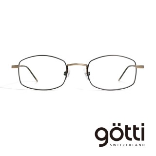 【Gotti】瑞士Gotti Switzerland 不規則方框鈦金光學眼鏡(- DORGE)