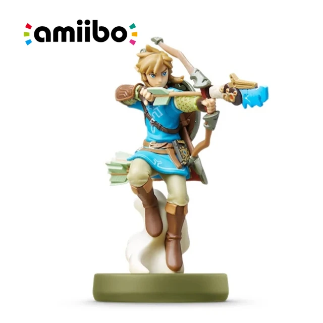 【Nintendo 任天堂】Switch amiibo 公仔 林克 弓箭 曠野之息(薩爾達傳說系列)