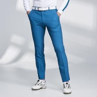 【PLAYBOY GOLF】男款字母印花鬆緊腰頭高彈性休閒長褲-綠(吸濕排汗/高爾夫球褲/AE23221-47)